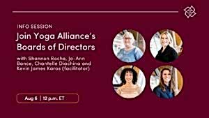 Info Session | Join Yoga Alliance’s Boards of Directors