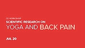 CE Workshop | Scientific Research on Yoga and Back Pain
